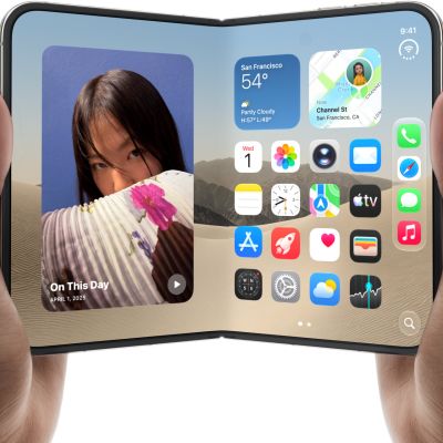 iPhone Duo fechado, imagem oficial da Apple