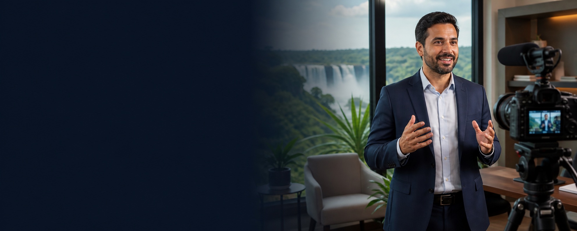 Imagem editorial para vídeo institucional em Foz do Iguaçu.